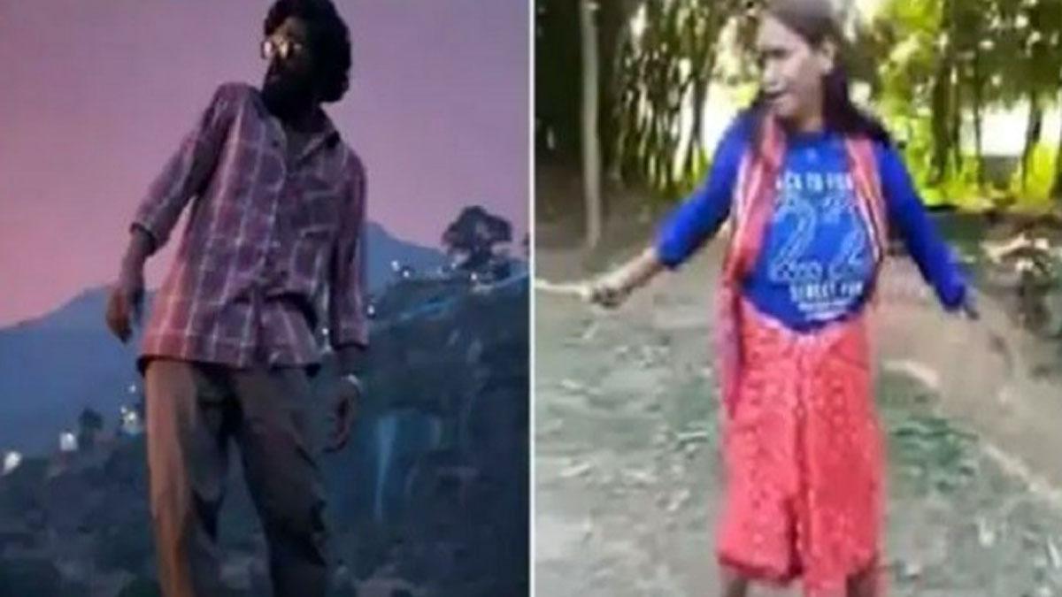 श्रीवल्ली गाने पर रानू मंडल का मजेदार डांस, नहीं रुकी लोगों की हंसी