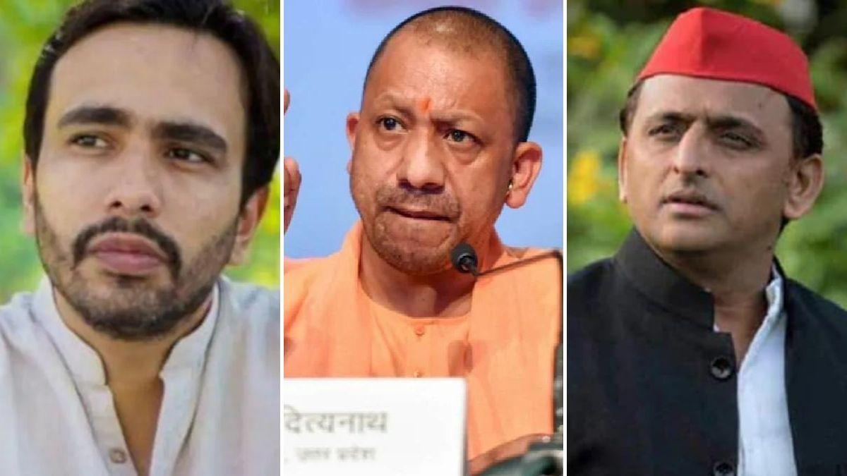 जयंत चौधरी, सीएम योगी आदित्यनाथ और अखिलेश यादव. (फाइल फोटो-PTI)