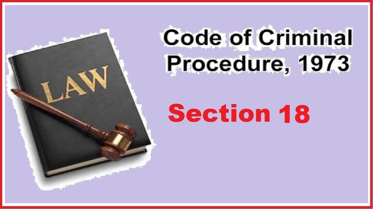 CrPC की धारा 18 विशेष महानगर मजिस्ट्रेट के संबंध में है