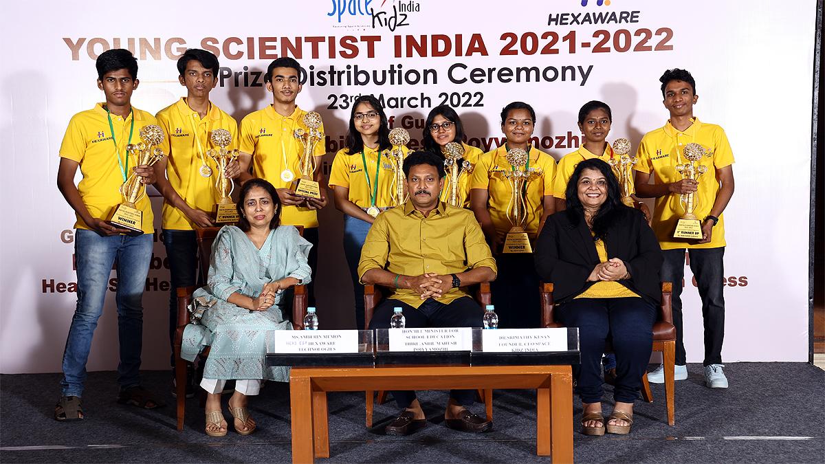 Space Kidz India ने कराया था Young Scientist India-2022 अवॉर्ड. 