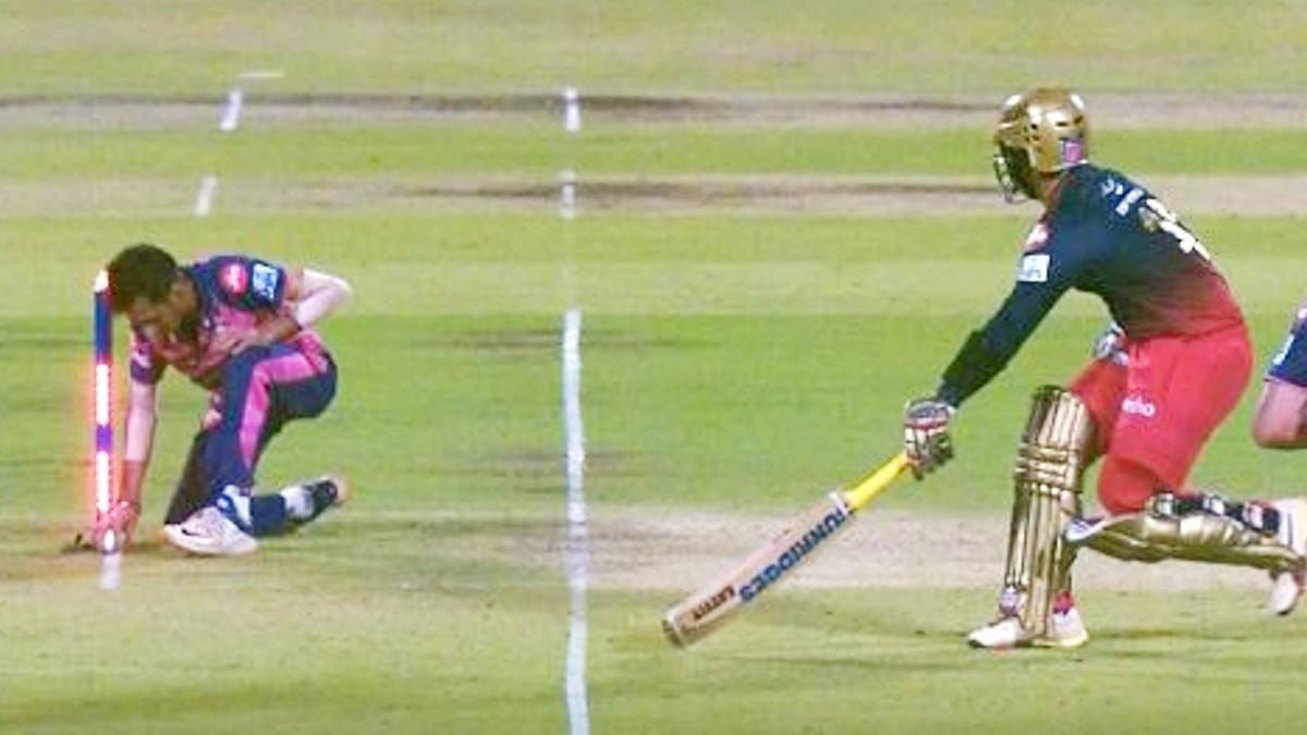 Yuzvendra Chahal Run out to Dinesh Karthik (Twitter)