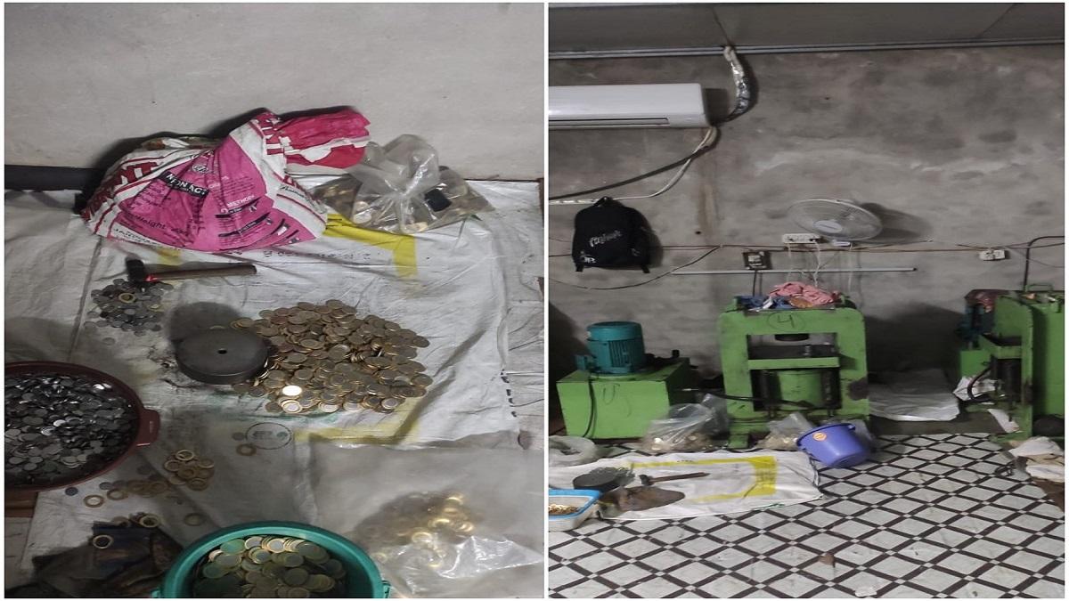 नकली सिक्के पकड़े गए