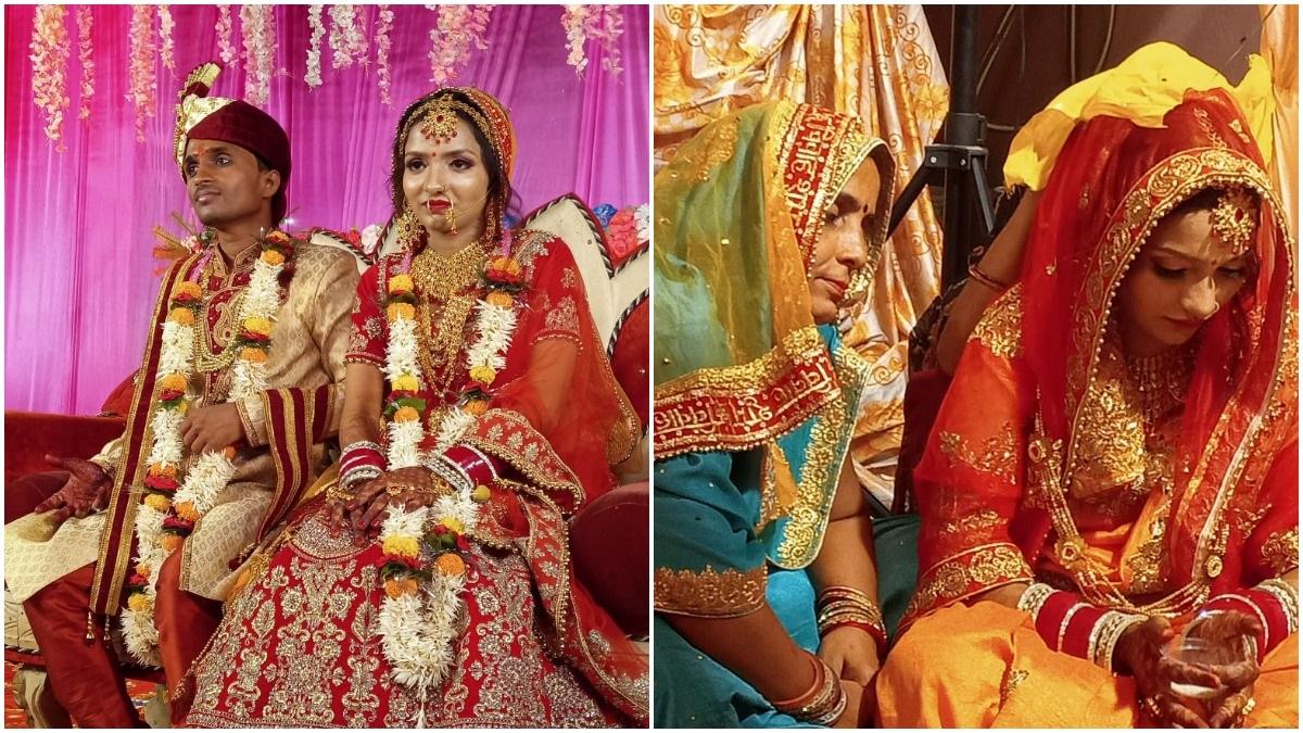 परवेज के परिवार ने बनाया मंडप