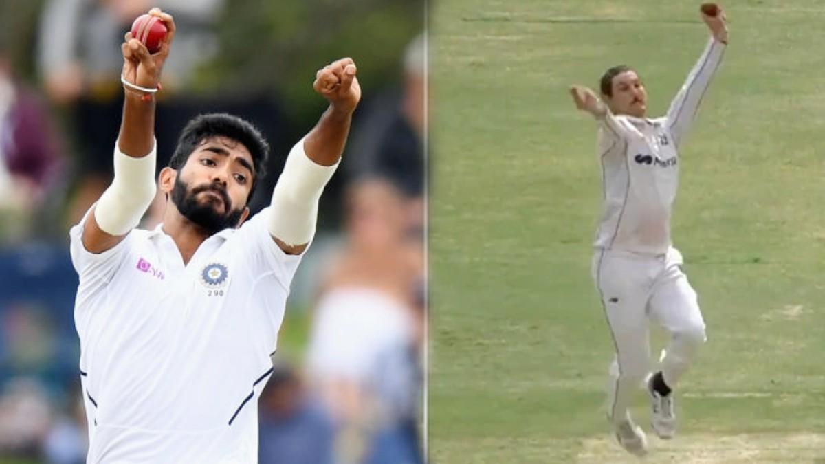 Jasprit Bumrah Bowling Action (Twitter)