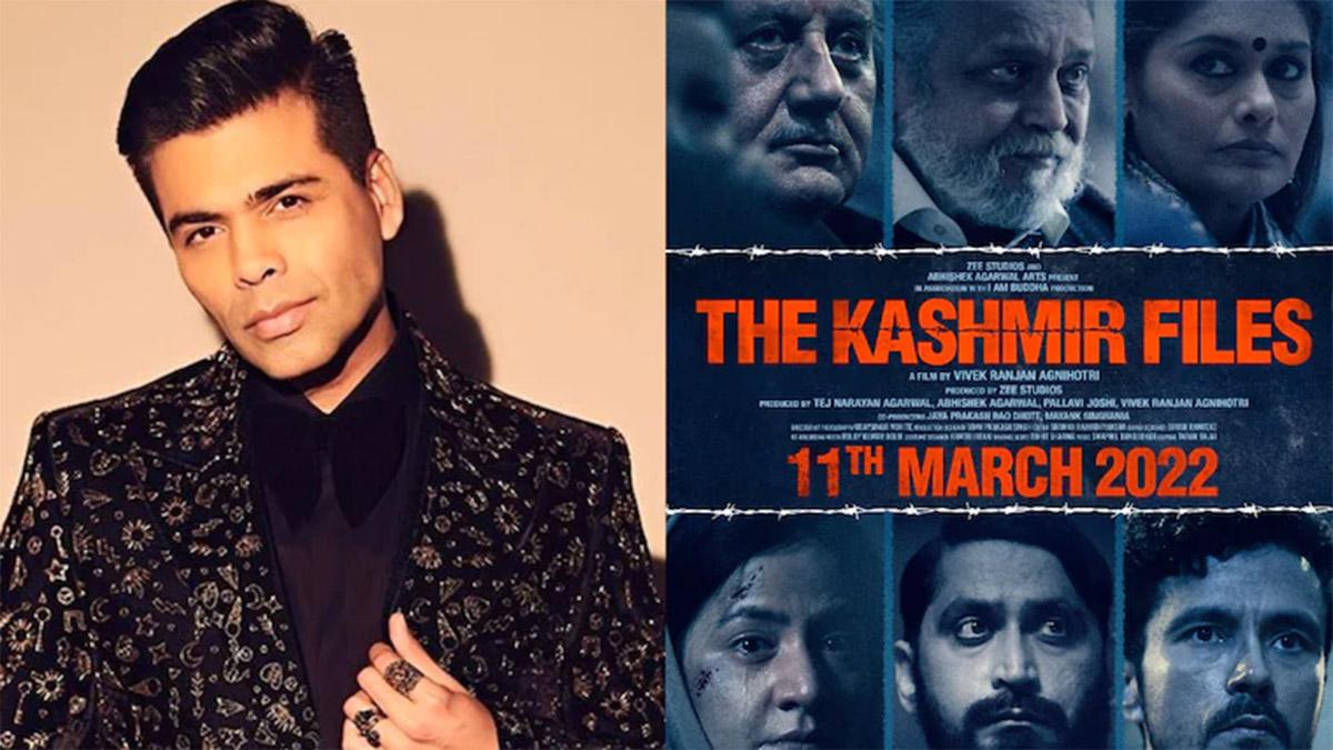 करण जौहर, द कश्मीर फाइल्स