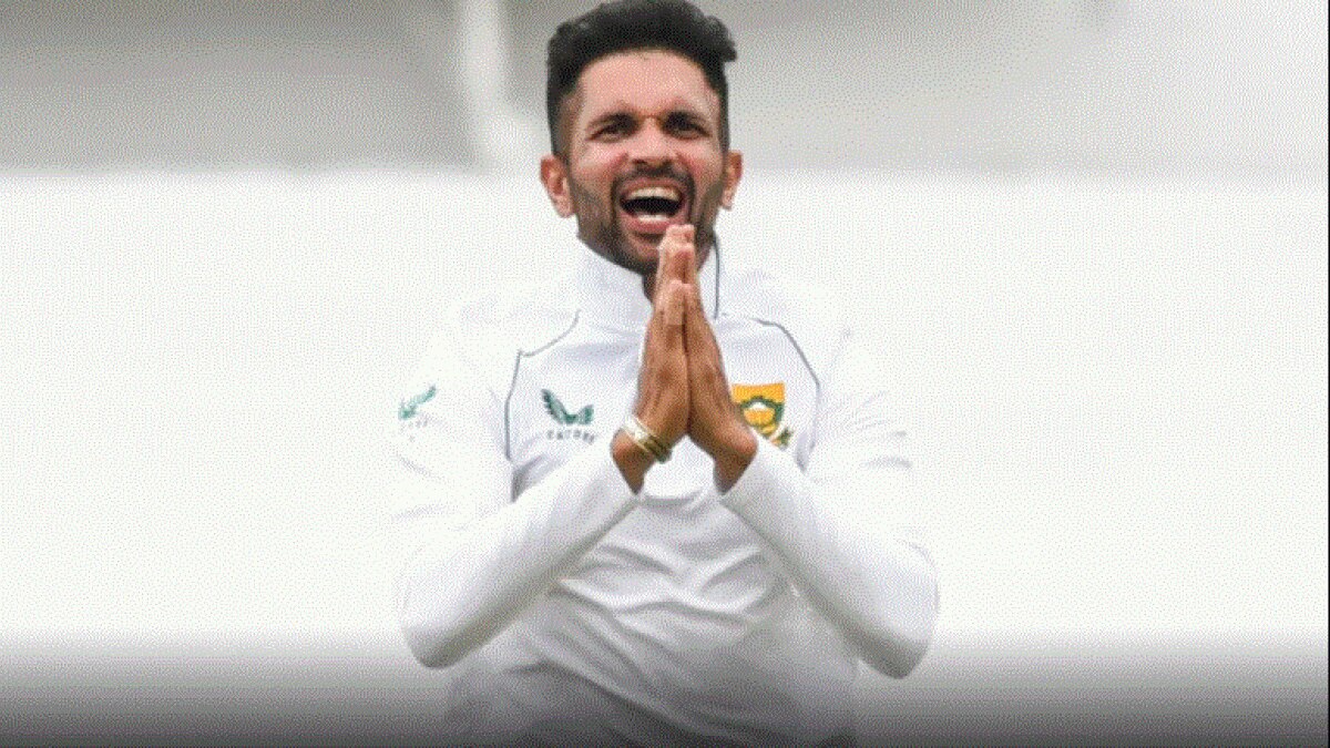 Keshav Maharaj picked up his career-best figures in a Test innings (Getty)