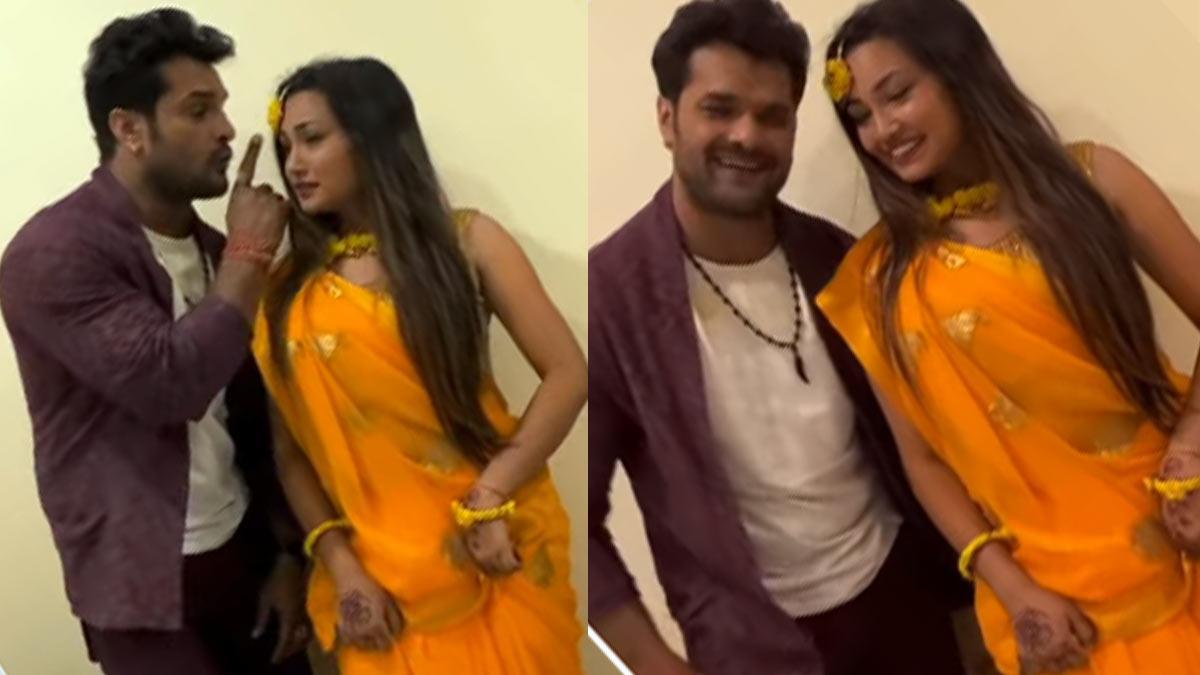 खेसारी लाल यादव, सौम्या पोखरल 