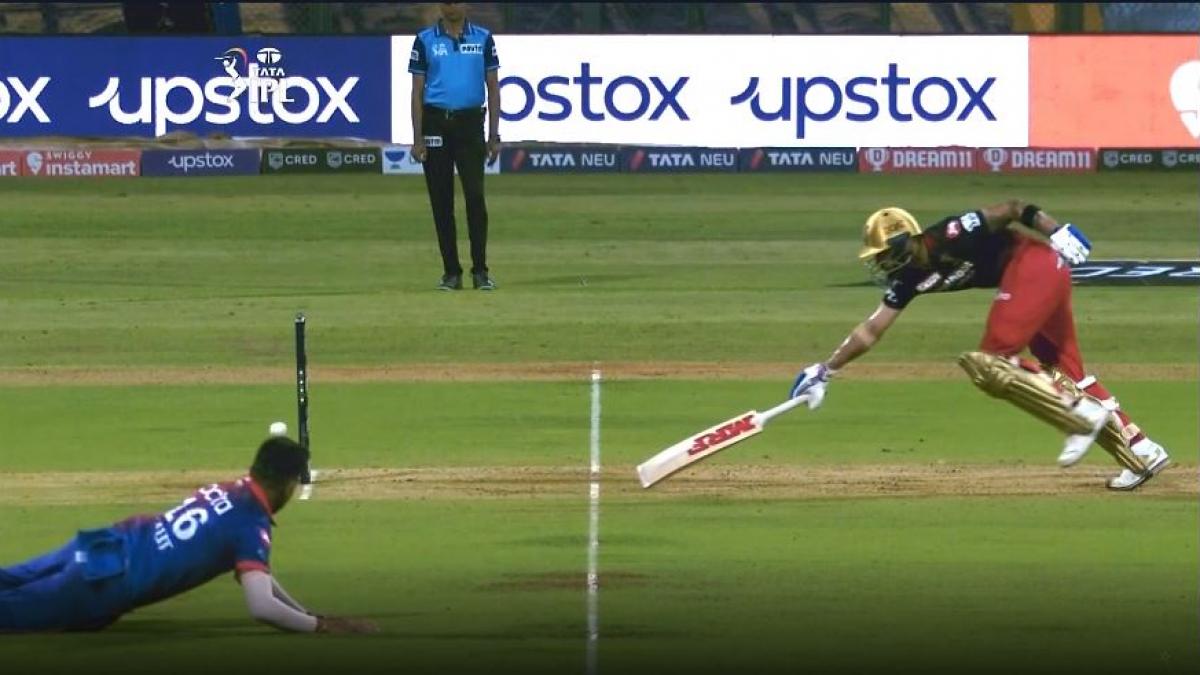 virat kohli runout wicket