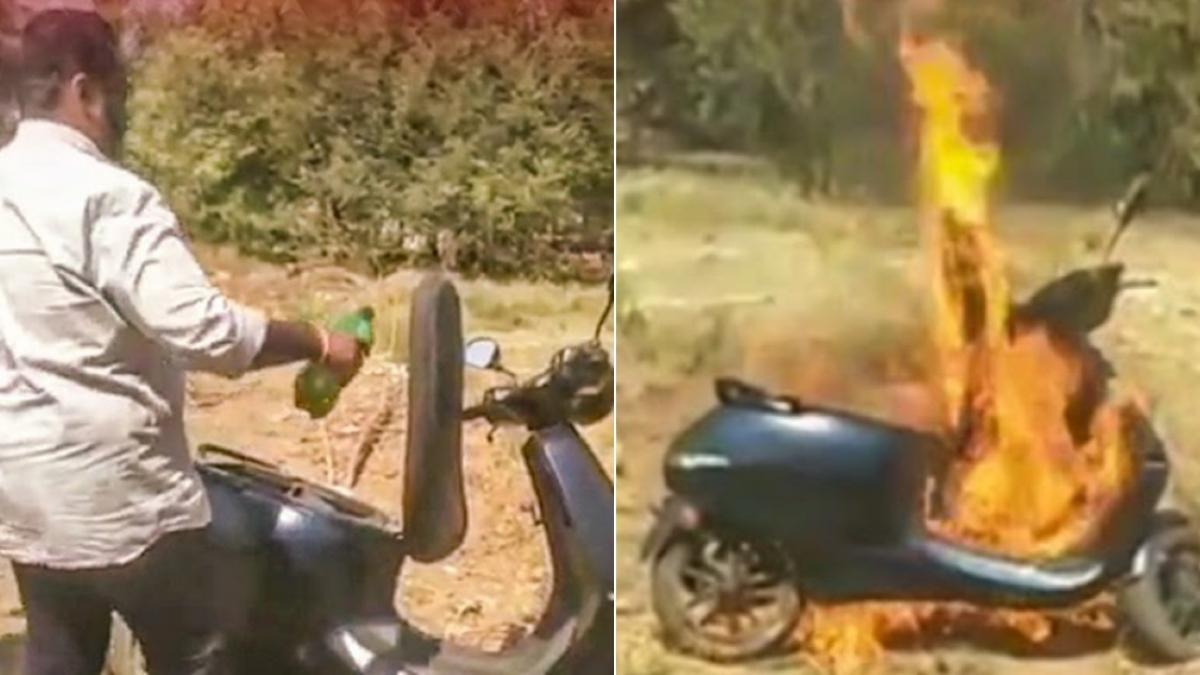 मालिक ने पेट्रोल छिड़ककर लगाई आग