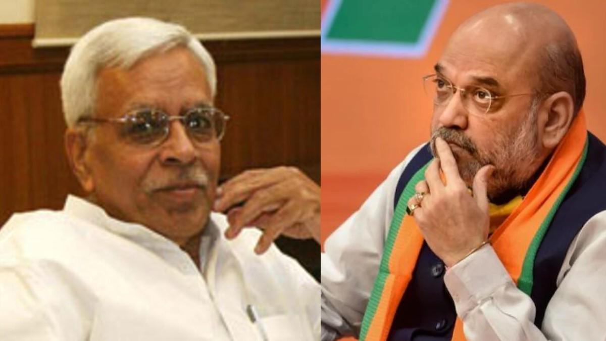 शिवानंद तिवारी और अमित शाह. -फाइल फोटो