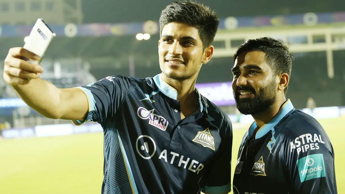Shubman Gill and Rahul Tewatia (@IPL)