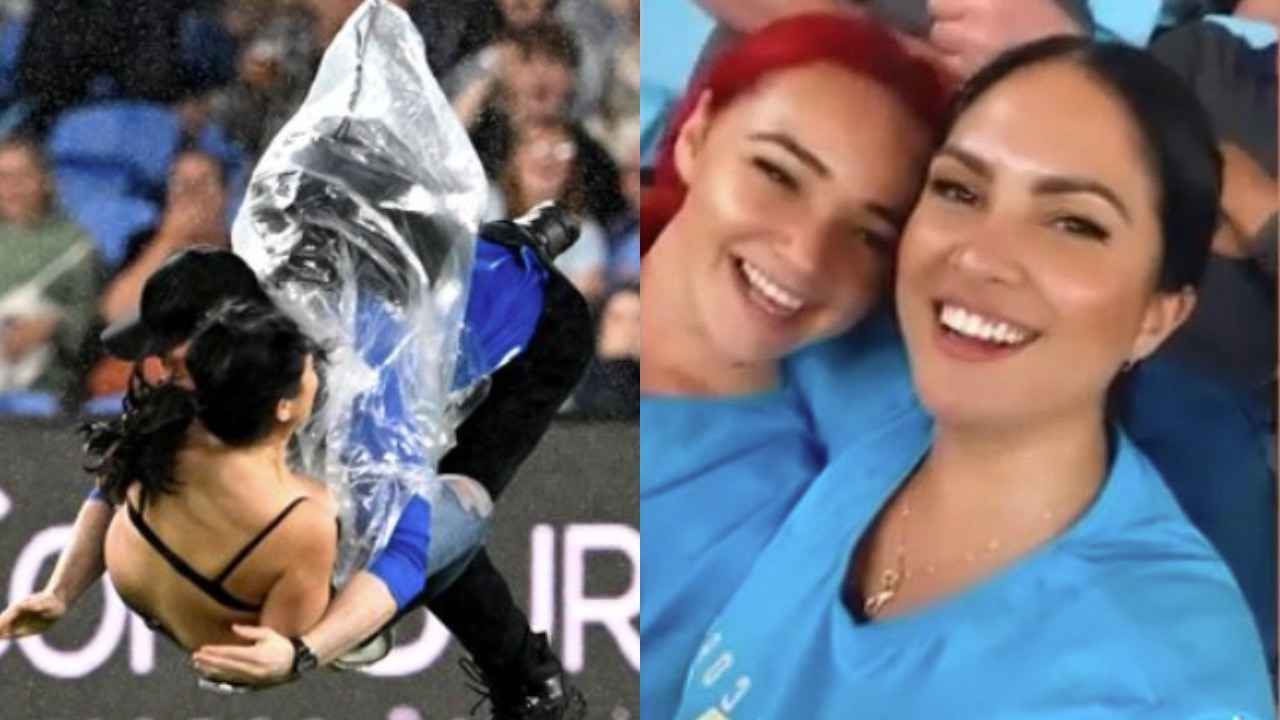 Topless streaker (Getty)