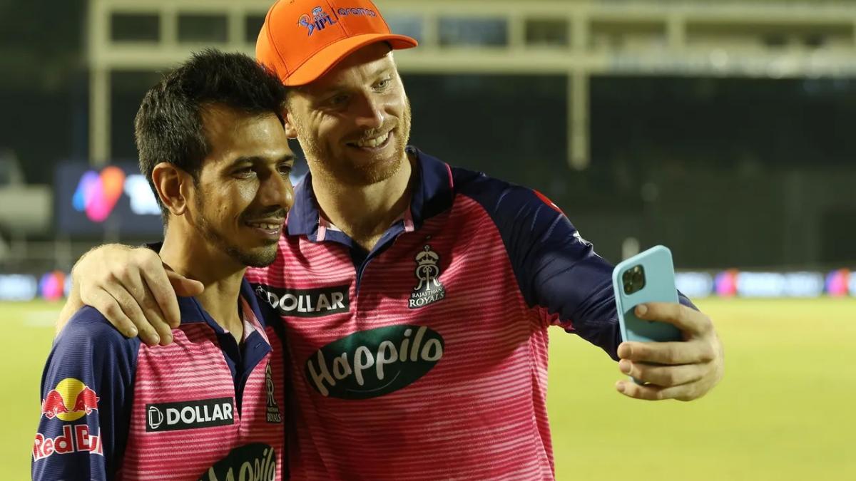 Jos Buttler and Yuzvendra Chahal (@IPL)
