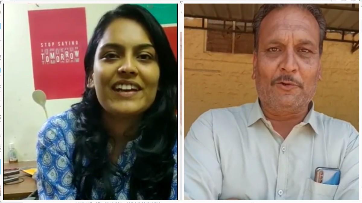 वंशिता गुप्ता और उनके पिता ओमप्रकाश गुप्ता.  