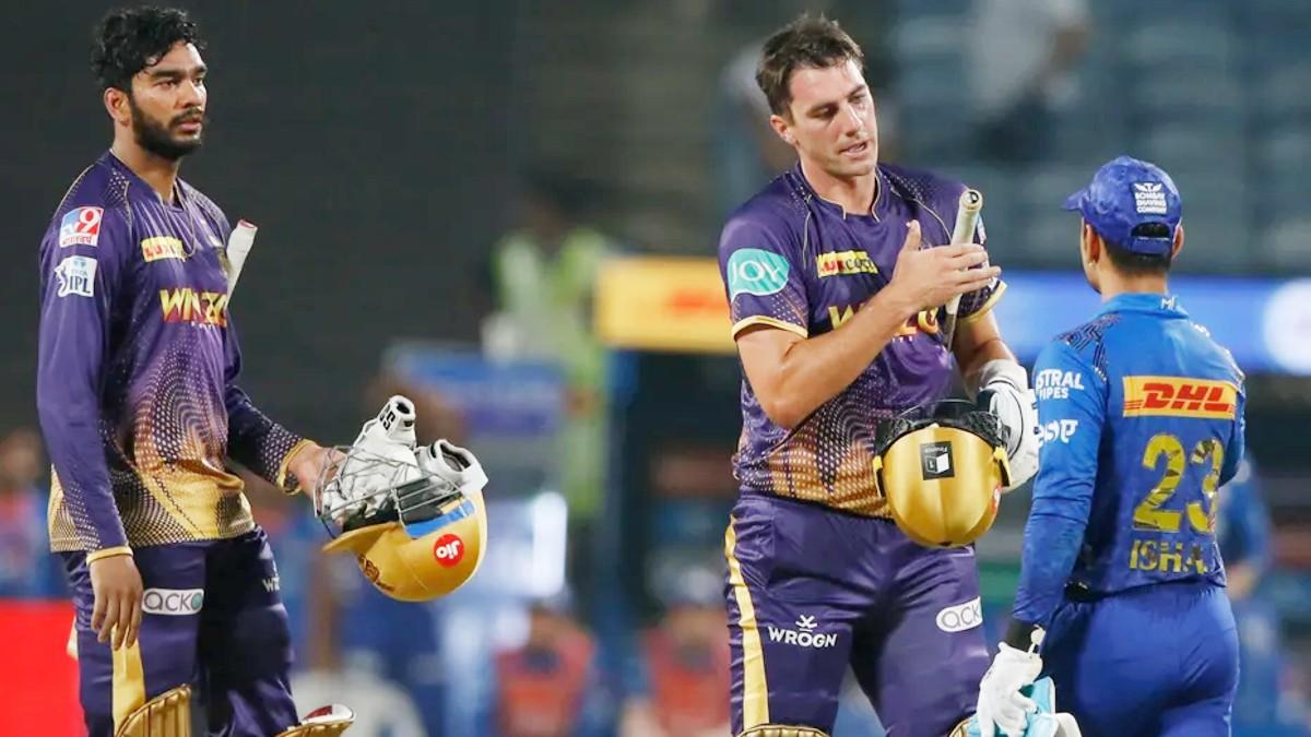 Venkatesh Iyer and Pat Cummins (@IPL)