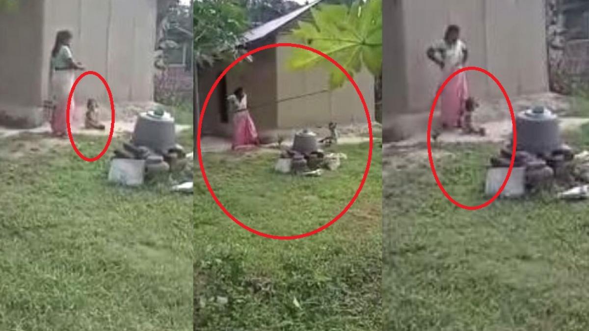 असम में मां ने की मासूम बच्ची की पिटाई