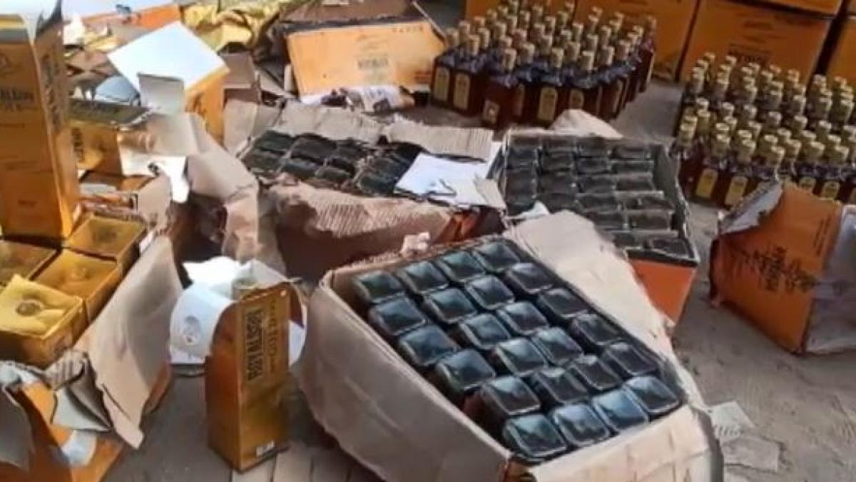 जब्त की गई शराब