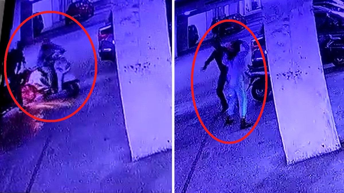 मारपीट की पूरी घटना CCTV में हुई कैद.