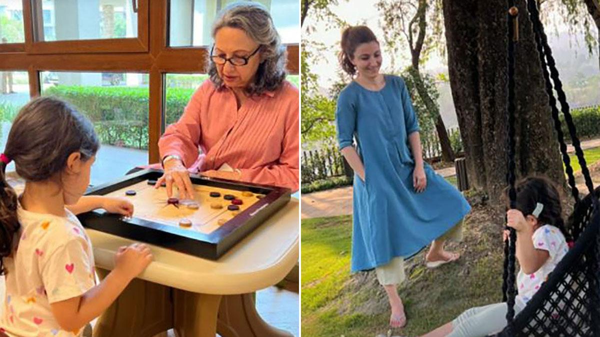 शर्मिला टैगोर, सोहा अली खान, इनाया 