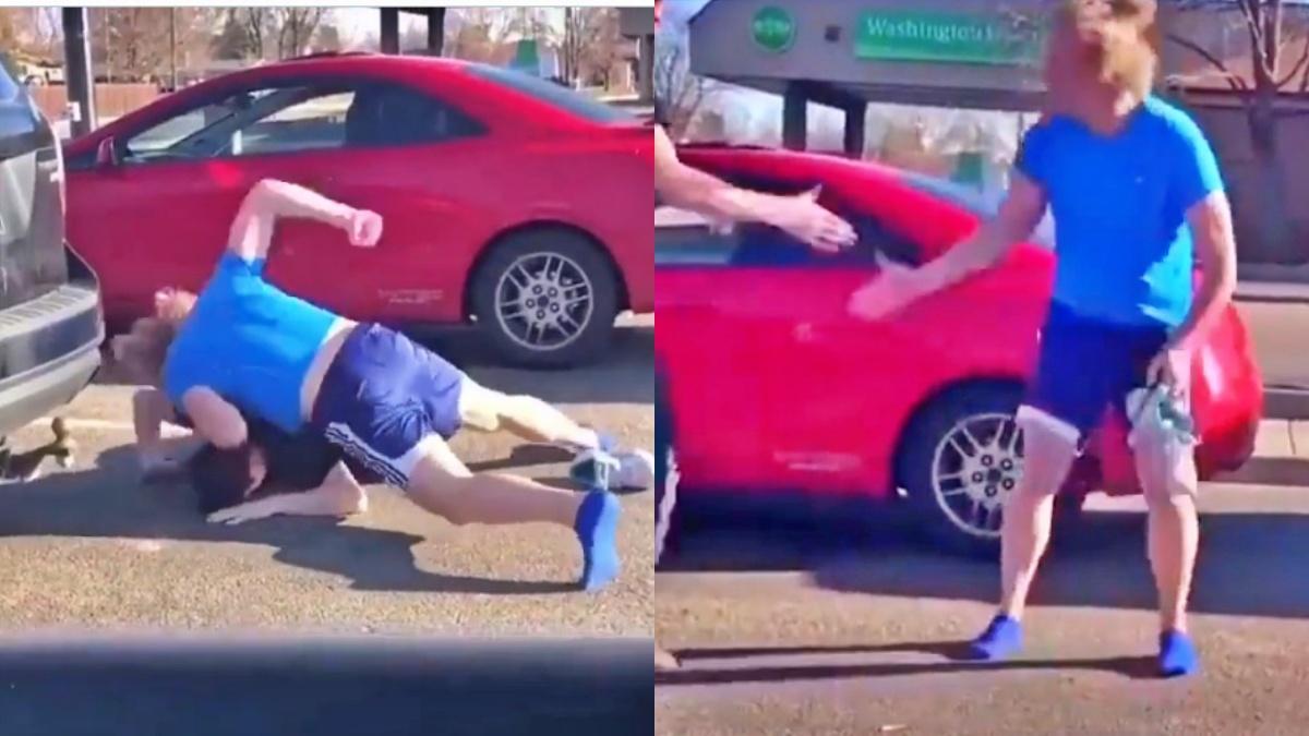 बीच सड़क छिड़ी जंग (फोटो- ट्विटर/ @TansuYegen)