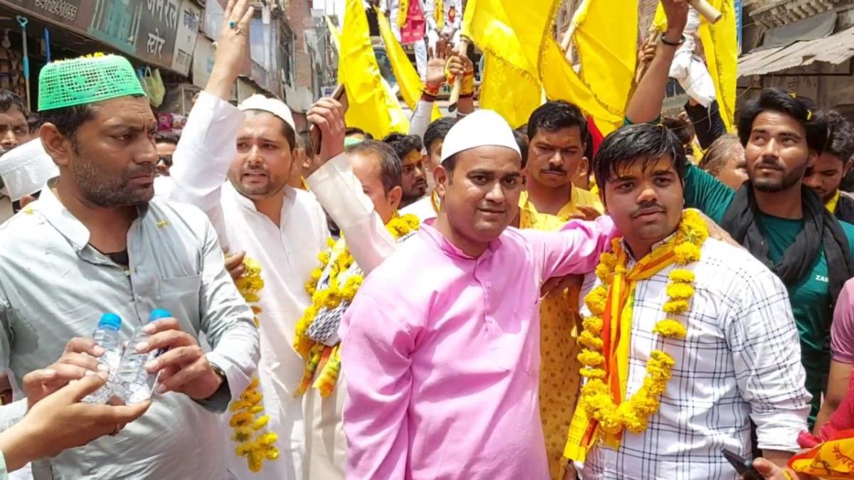 परशुराम जयंती पर निकली शोभायात्रा