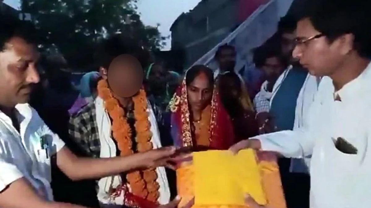 नाबालिग लड़के के साथ शादी करने वाली महिला. 