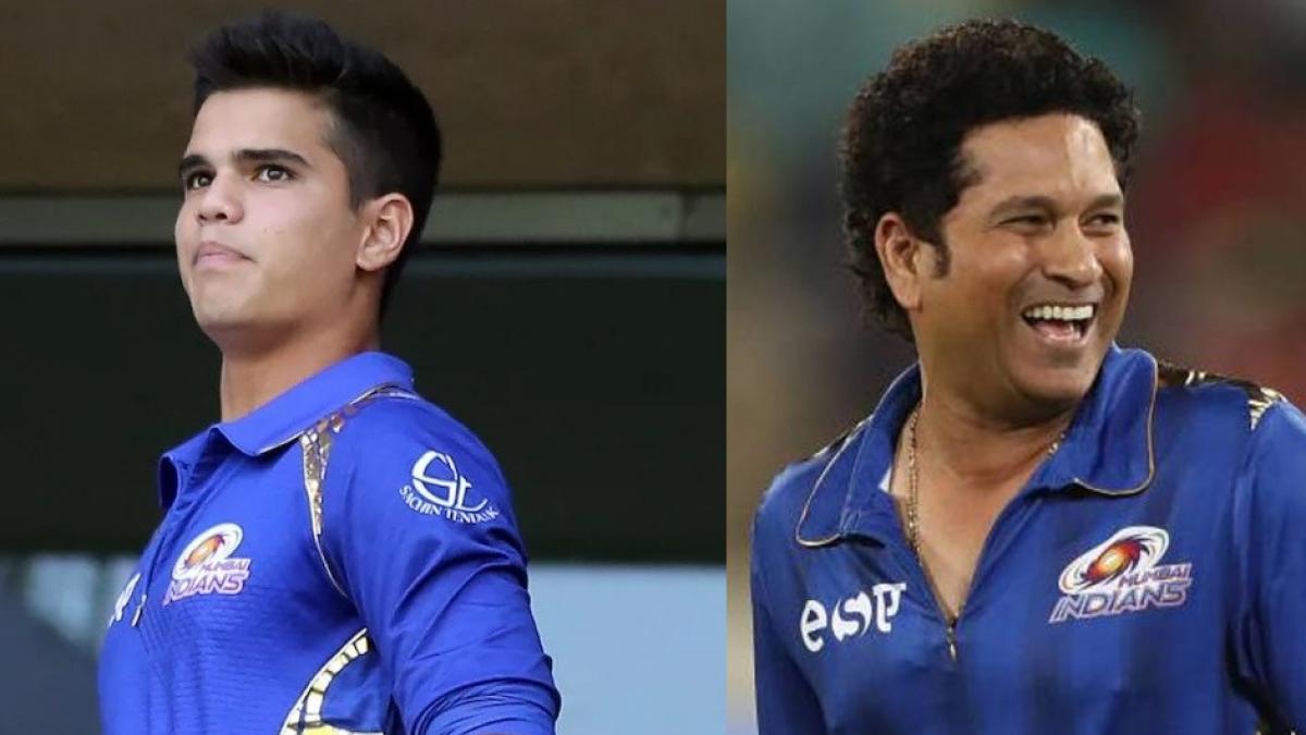 Arjun Tendulkar and Sachin Tendulkar