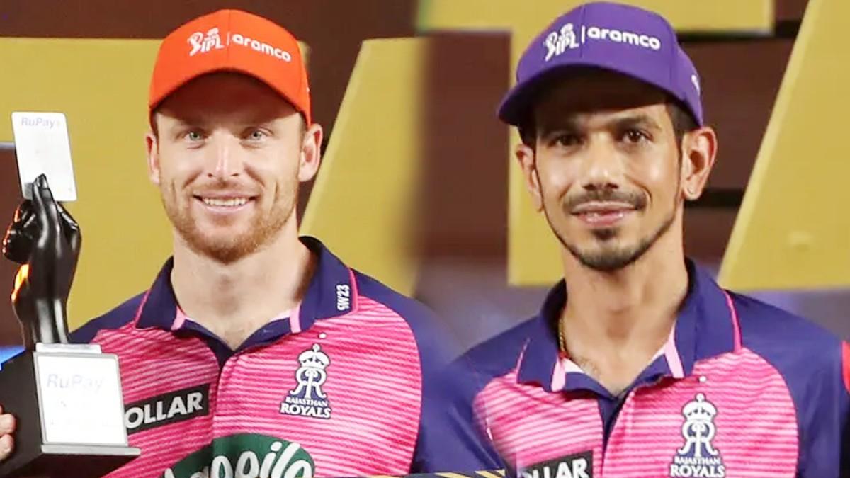 Jos Buttler and Yuzvendra Chahal (@IPL)