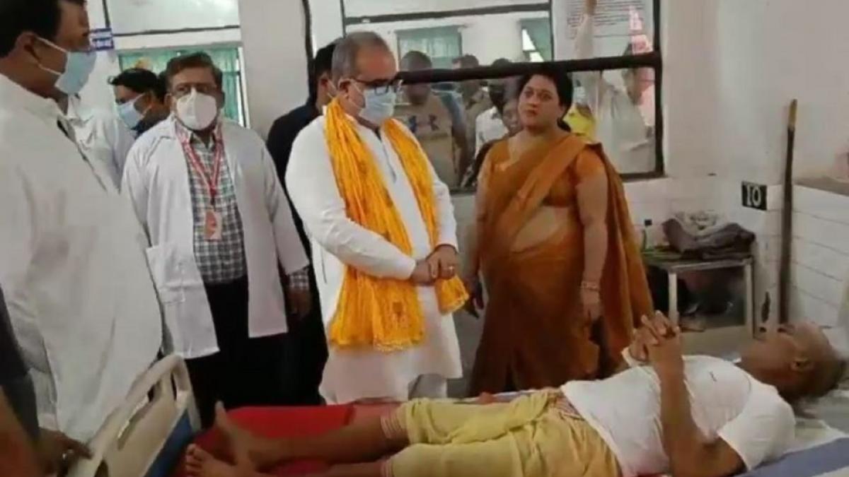 अस्पताल में अव्यवस्था देखकर भड़के कैबिनेट मंत्री भूपेंद्र सिंह चौधरी