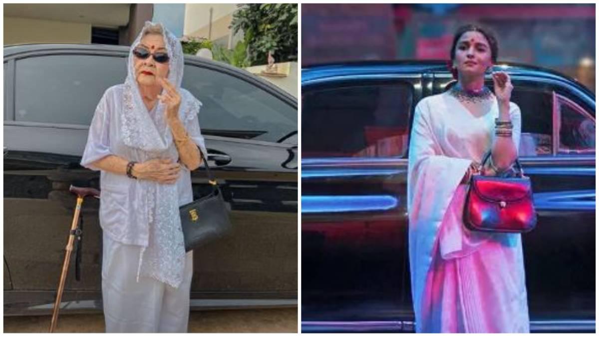 साड़ी-बिंदी लगाकर थाईलैंड की महिला ने 'गंगूबाई' को किया कॉपी, आलिया भट्ट ने किया रिएक्ट