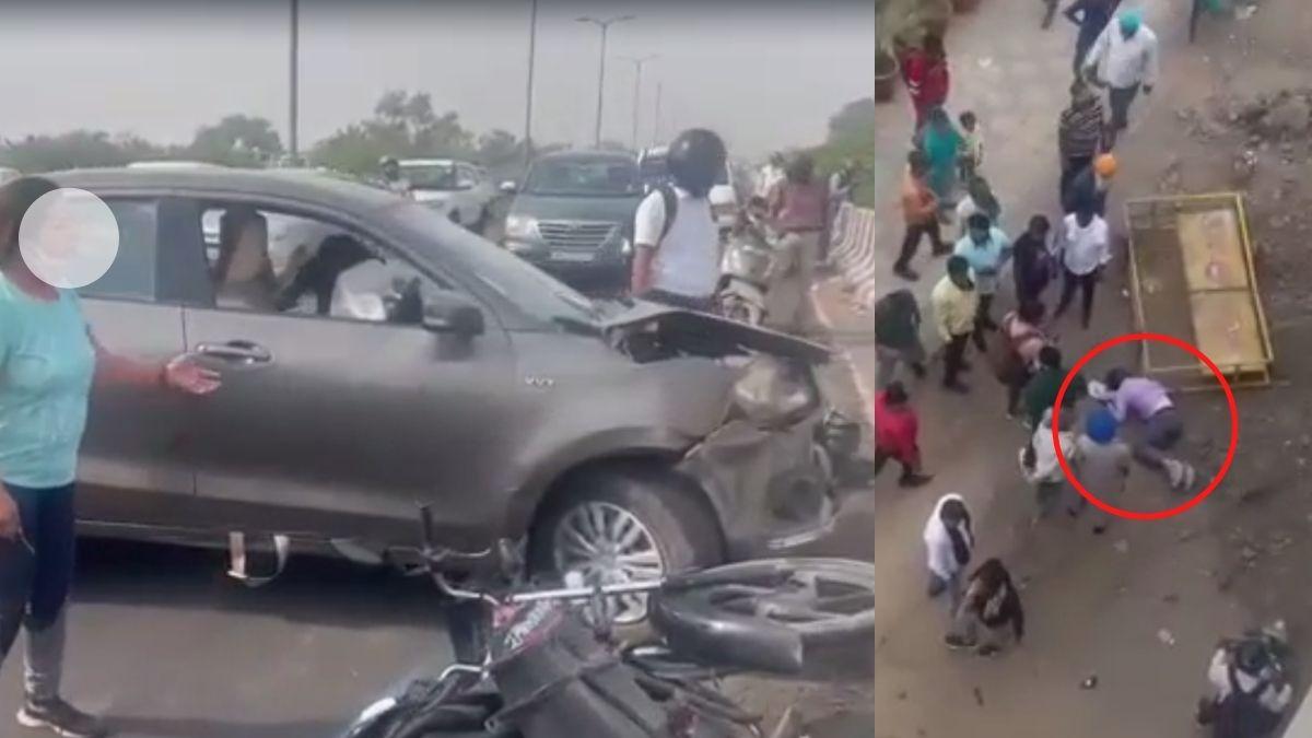 पश्चिम विहार से जनकपुरी फ्लाईओवर पर महिला ने मारी युवक को टक्कर