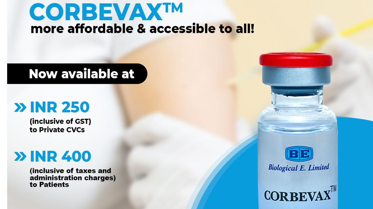 CORBEVAX ने कोरोना वैक्सीन की कीमतों को कम कर दिया है.