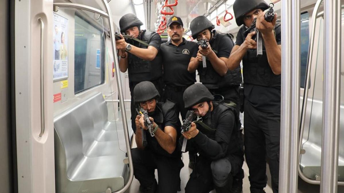 लखनऊ में एंटी हाइजेकिंग ड्रिल