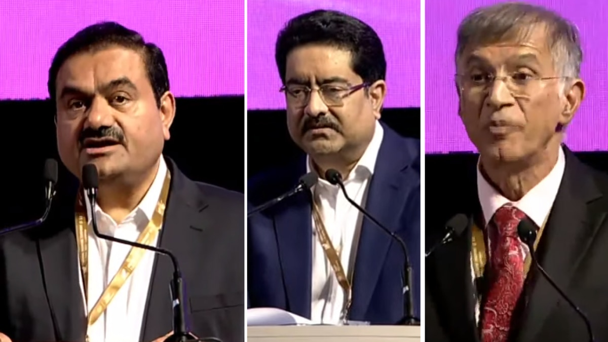 गौतम अडानी, कुमार मंगलम बिड़ला और निरंजन हीरानंदानी