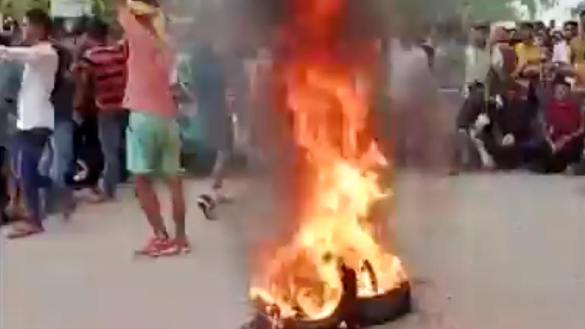 बिहार के नवादा में हुए प्रदर्शन की एक तस्वीर. 