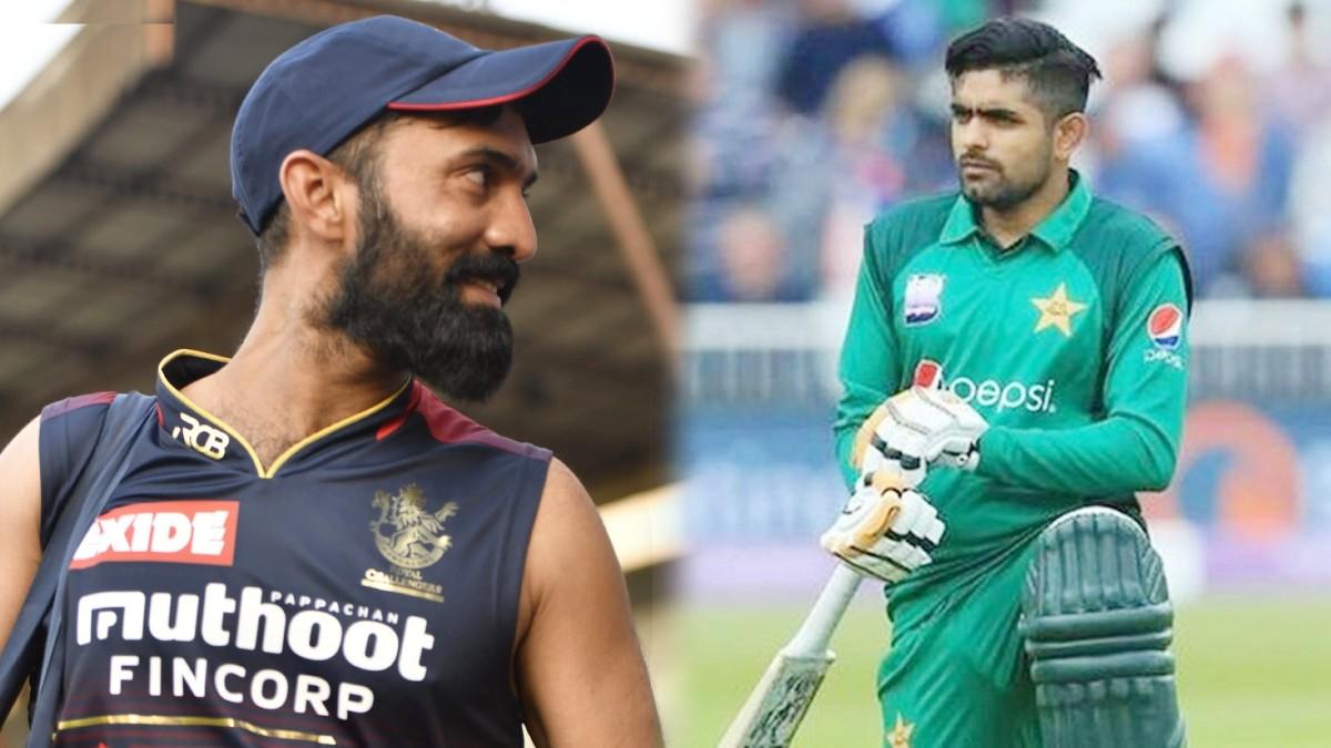 Dinesh Karthik and Babar Azam (Twitter)