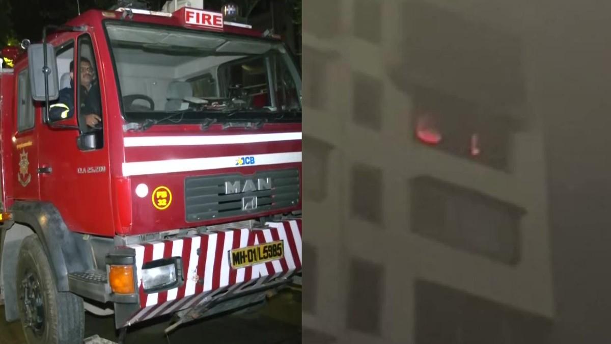 मौके पर पहुंची फायर ब्रिगेड की टीम. फोटो- ANI