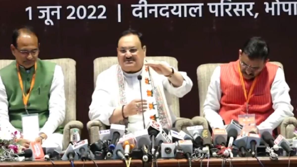 भोपाल में परिवारवाद पर नड्डा की दो टूक. 