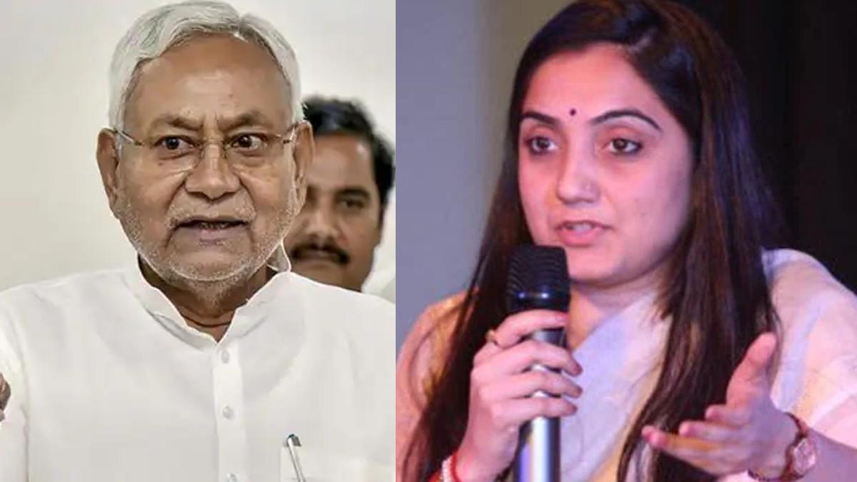 नीतीश कुमार और नूपुर शर्मा (फाइल फोटो)