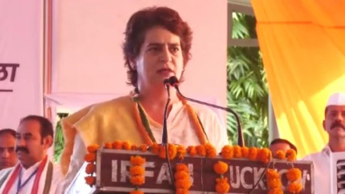 प्रियंका गांधी ने लखनऊ में नव संकल्प कार्यशाला को संबोधित किया 