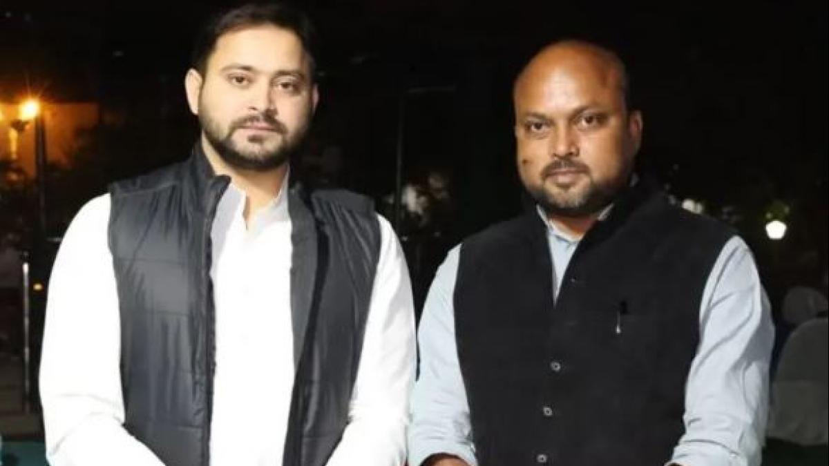 तेजस्वी यादव के साथ विधायक प्रेम शंकर 