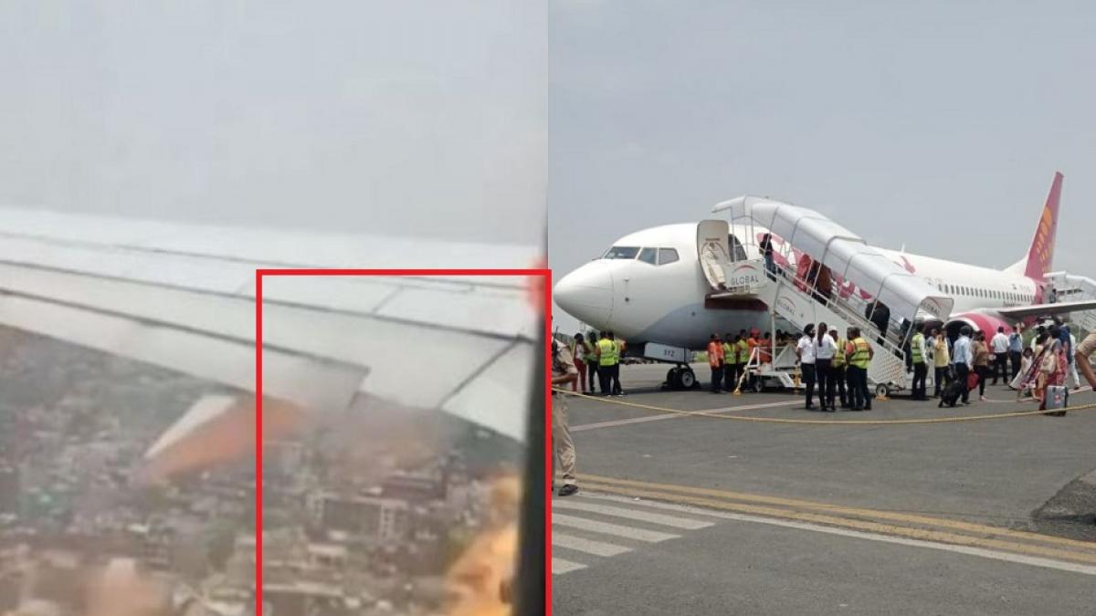 रनवे पर ही लग गई थी विमान के विंग्स में आग