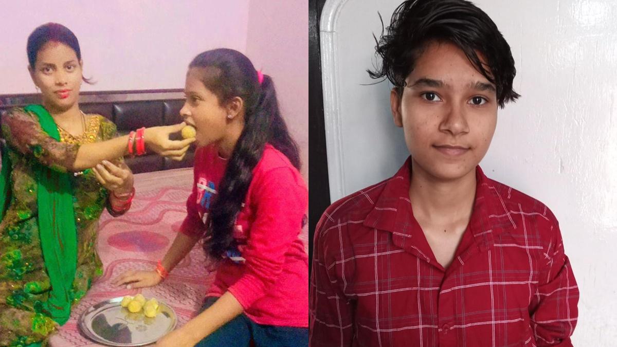 up board toppers in amroha: दाईं ओर 12वीं जिला टॉपर दृष्टि पाल और बाईं ओर 10वीं जिला टॉपर नूतन यादव की तस्वीर