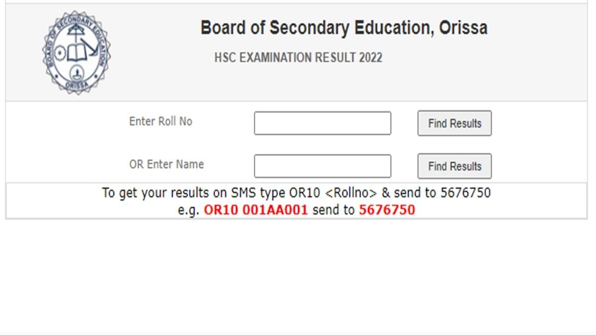 BSE Odisha HSC Class 10 Result 2022 Declared
