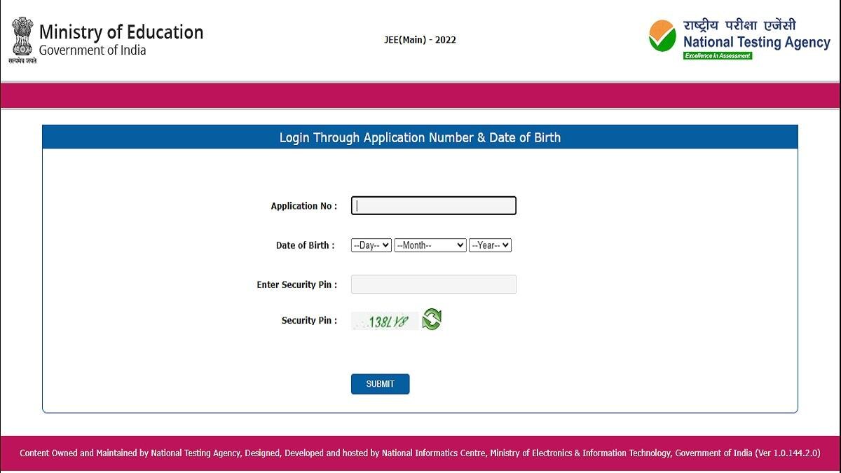JEE Main Session 2 Admit Card 2022: