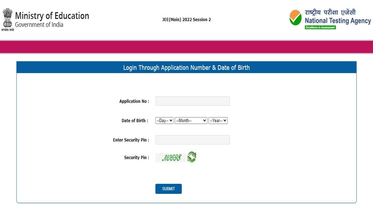 JEE Main Session 2 Admit Card link