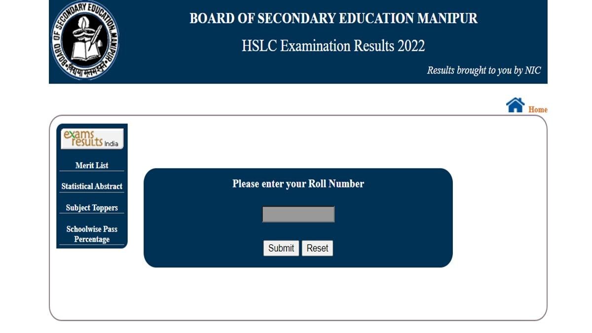 Manipur HSLC Result 2022 Declared