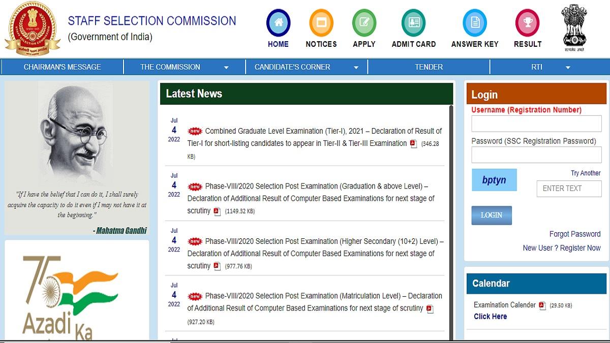 SSC CGL Tier I Result 2021:
