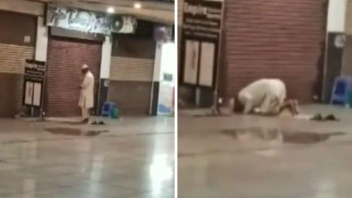 मेरठ के कॉम्प्लेक्स में पढ़ी गई नमाज. (Photo: Video Grab)