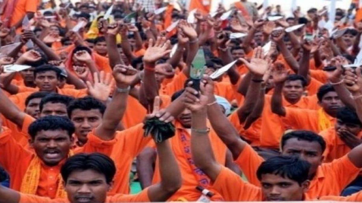 गुरुग्राम के शीतला माता मंदिर परिसर में VHP बजरंगदल ने प्रेस वार्ता की (फाइल फोटो)